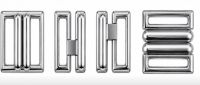 Kód: 34803 Fürdőruha kapocs (14 mm) - SILVER / 34803